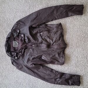 Muubaa Dark Brown Leather Jacket